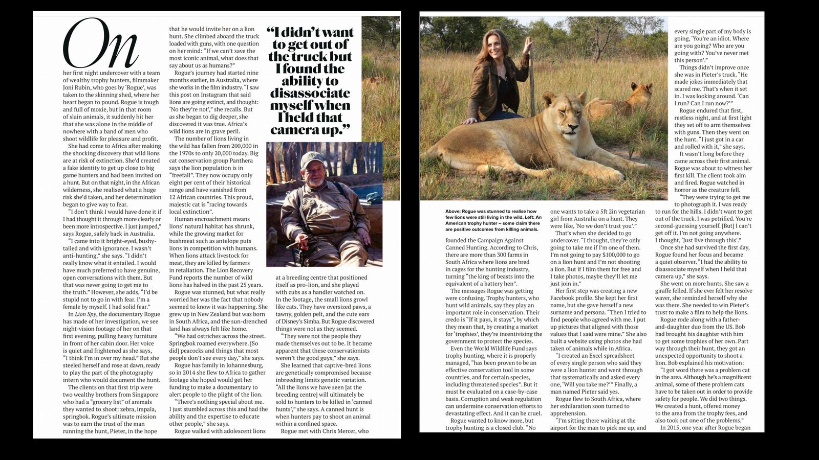 Lion Spy Feature